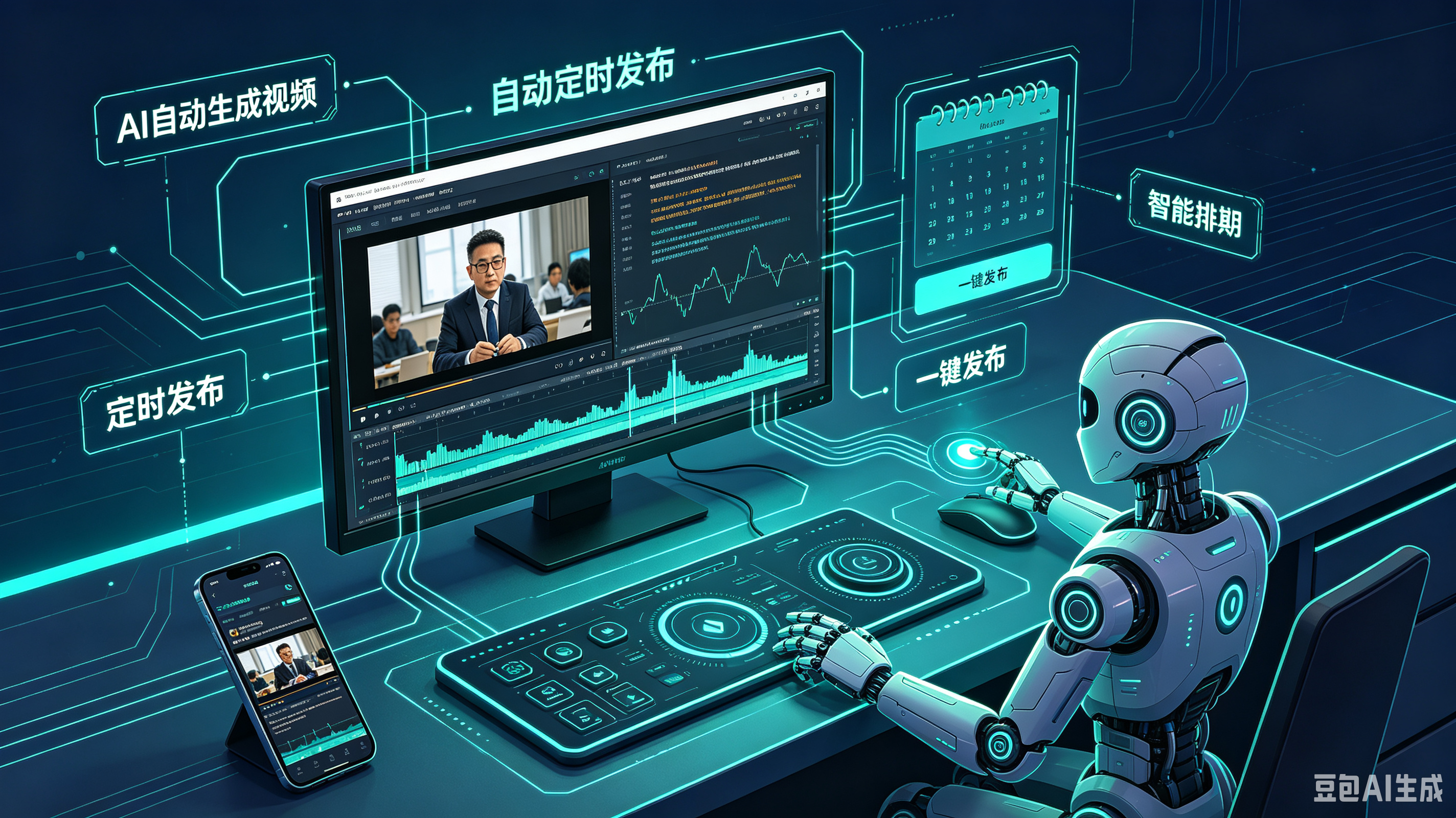 AI自动发布视频